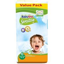 پوشک بیبی لینو سایز 6 مدل Value Pack بسته 40 عددی Baby Lino Value Pack Size 6 Diaper Pack of 40